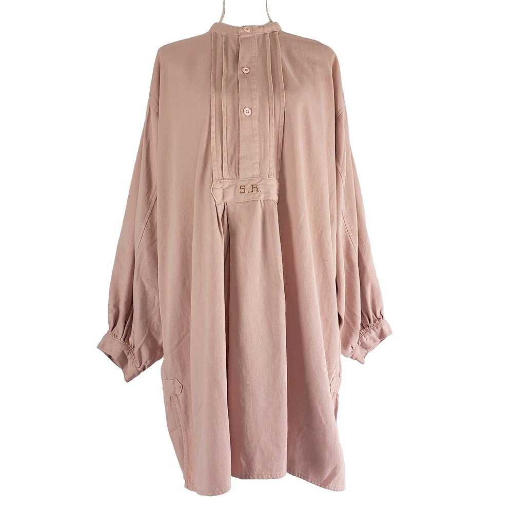 New!! Sandrine Rose x Free People SIZE L Dusty Pink Powder Twill Tunic Dress